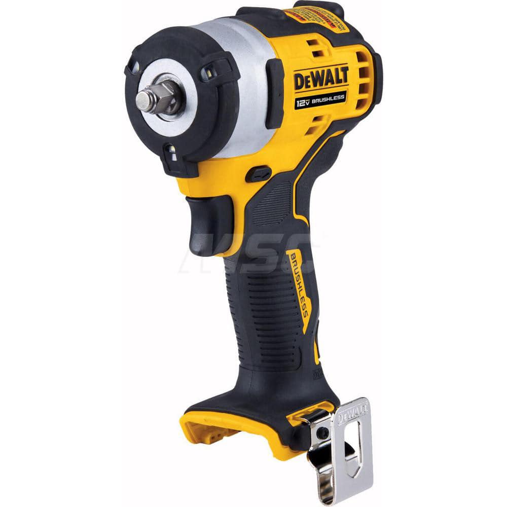 DeWALT - Cordless Impact Wrenches & Ratchets; Voltage: 12.00 ; Drive Size (Inch): 3/8 ; Battery Chemistry: Lithium-Ion ; Handle Type: Pistol Grip ; Torque (Ft/Lb): 400.00 ; Speed (RPM): 0-2800 - Exact Tool & Supply
