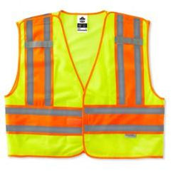 8245PSV 6/7XL LIME SAFETY VEST - Exact Tool & Supply