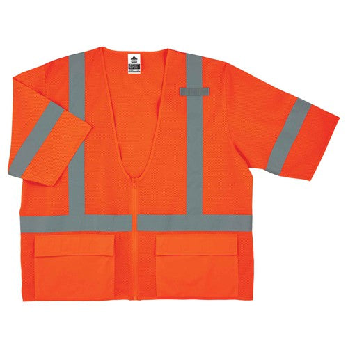 8320Z S/M Orange Standard Vest Type R Class 3 - Exact Tool & Supply
