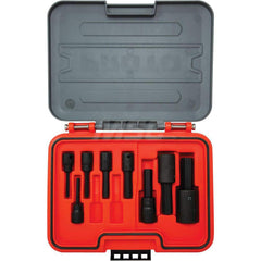Proto - Hex & Torx Bit Socket Sets; Type: Hex Bit Tip Set ; Drive Size: 3/8, 1/2 ; Minimum Set Hex Size (Inch): 1/8 ; Maximum Set Hex Size (Inch): 5/8 ; Measurement Type: SAE ; Container Type: Blow Mold Case - Exact Tool & Supply