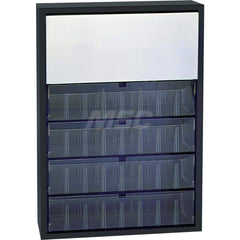 Platt & LaBonia - Small Parts Cabinets; Type: Tip-Out Storage Bin Cabinet ; Number of Drawers: 4.000 ; Width (Inch): 19 ; Depth (Inch): 4 ; Height (Inch): 26-3/4 ; Frame Material: Steel - Exact Tool & Supply
