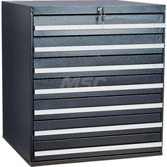 Platt & LaBonia - Small Parts Cabinets; Type: Lockable Storage Cabinet ; Number of Drawers: 7.000 ; Width (Inch): 23-1/2 ; Depth (Inch): 22 ; Height (Inch): 26 ; Frame Material: Steel - Exact Tool & Supply