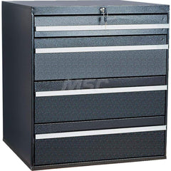 Platt & LaBonia - Small Parts Cabinets; Type: Lockable Storage Cabinet ; Number of Drawers: 4.000 ; Width (Inch): 23-1/2 ; Depth (Inch): 22 ; Height (Inch): 26 ; Frame Material: Steel - Exact Tool & Supply