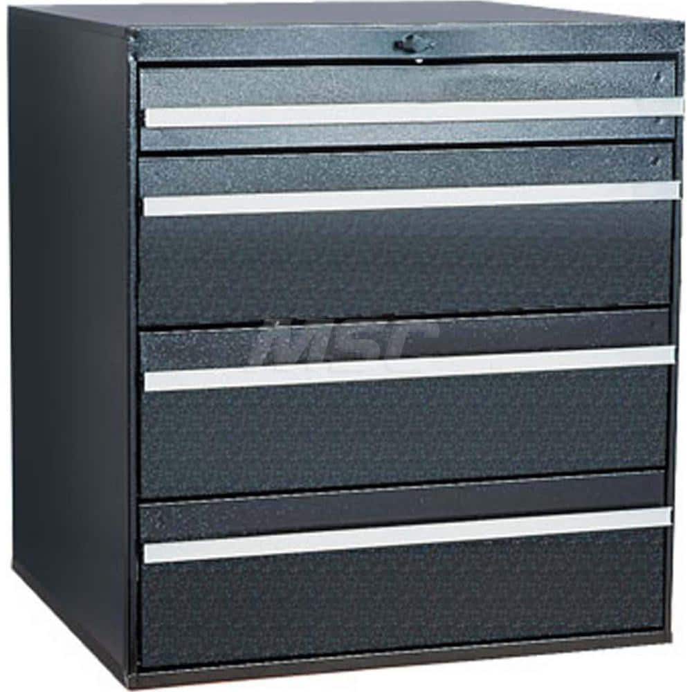 Platt & LaBonia - Small Parts Cabinets; Type: Modular Drawer Cabinet ; Number of Drawers: 4.000 ; Width (Inch): 23-1/2 ; Depth (Inch): 22 ; Height (Inch): 26 ; Frame Material: Steel - Exact Tool & Supply