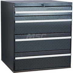Platt & LaBonia - Small Parts Cabinets; Type: Modular Drawer Cabinet ; Number of Drawers: 4.000 ; Width (Inch): 23-1/2 ; Depth (Inch): 22 ; Height (Inch): 26 ; Frame Material: Steel - Exact Tool & Supply