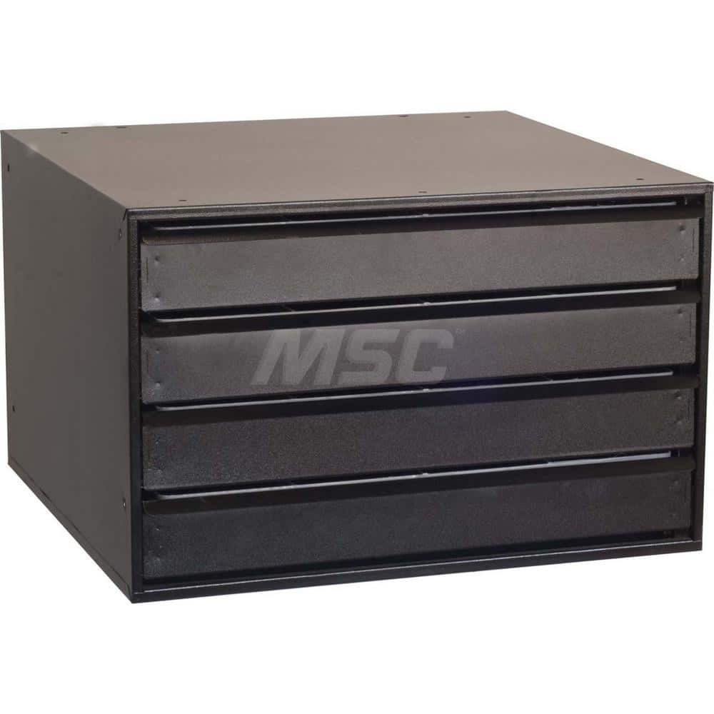 Platt & LaBonia - Small Parts Cabinets; Type: Modular Drawer Cabinet ; Number of Drawers: 4.000 ; Width (Inch): 23-1/2 ; Depth (Inch): 22 ; Height (Inch): 15 ; Frame Material: Steel - Exact Tool & Supply