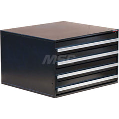 Platt & LaBonia - Small Parts Cabinets; Type: Slide Rack Cabinet w/ Drawers ; Number of Drawers: 4.000 ; Width (Inch): 23-1/2 ; Depth (Inch): 22 ; Height (Inch): 15 ; Frame Material: Steel - Exact Tool & Supply