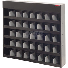 Platt & LaBonia - Bin Shelving; Type: Bin Shelving ; Overall Height (Inch): 24 ; Overall Depth: 4-1/2 (Inch); Overall Width: 26 (Inch); Number of Bins: 40 ; Bin Material: Steel; Plastic - Exact Tool & Supply
