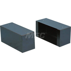 Platt & LaBonia - Cabinet Components & Accessories; Type: Leg Set ; For Use With: All Racks; 1&2 Door Cabinets; PL-9D; 40 Bin ; Color: Black ; Material: Steel ; Width (Inch): 5 ; Depth (Inch): 12-1/2 - Exact Tool & Supply