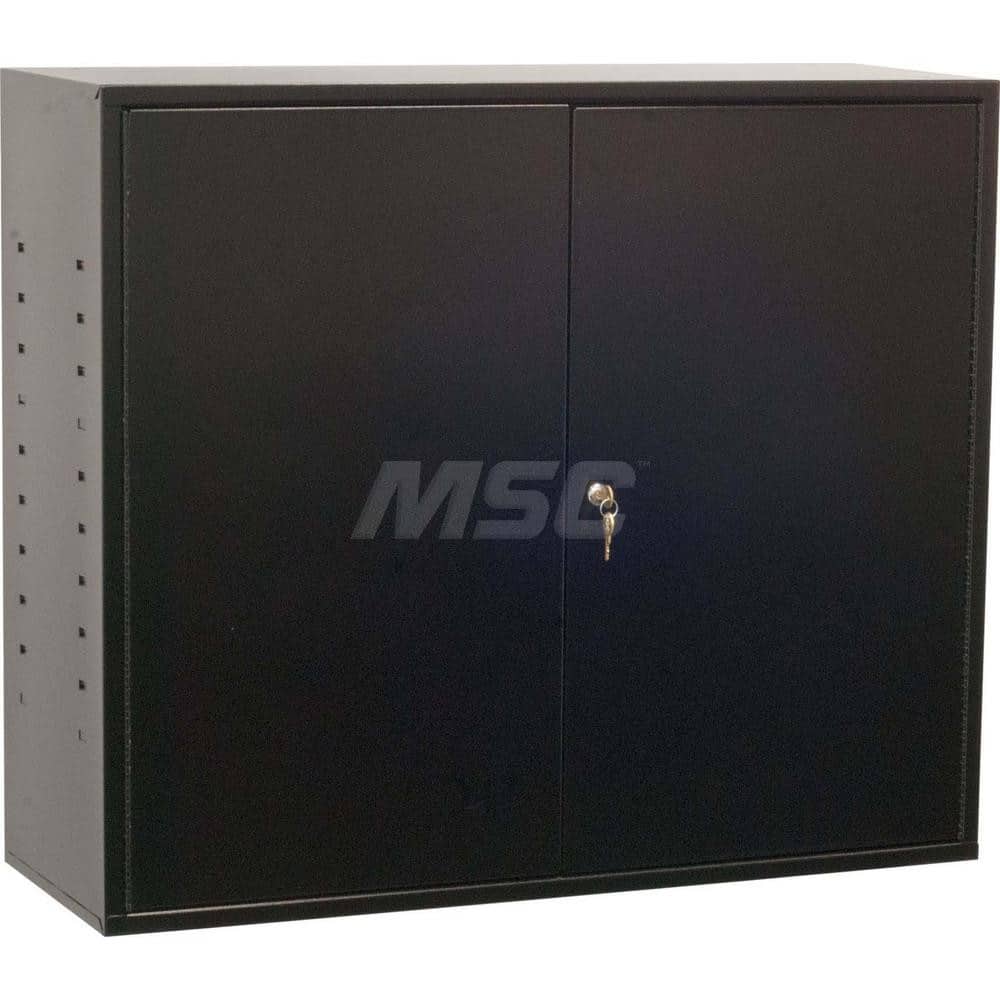 Platt & LaBonia - Storage Cabinets; Type: Locking ; Width (Inch): 35-1/4 ; Depth (Inch): 12-1/2 ; Height (Inch): 30 ; Number of Shelves: 2 ; Material: Steel - Exact Tool & Supply