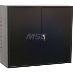 Platt & LaBonia - Storage Cabinets; Type: Locking ; Width (Inch): 35-1/4 ; Depth (Inch): 12-1/2 ; Height (Inch): 30 ; Number of Shelves: 2 ; Material: Steel - Exact Tool & Supply