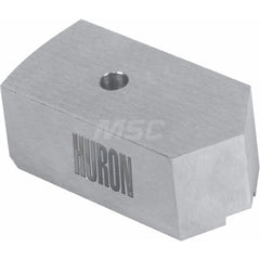 Huron Machine Products - Hard Lathe Chuck Jaws; Jaw Type: Quick-Jaw Change ; Jaw Interface Type: 1.5mm x 60 Serrated ; Maximum Compatible Chuck Diameter (Inch): 6 ; Material: 1018 Steel ; Overall Width/Diameter (Inch): 1-1/4 ; Overall Length (Decimal Inc - Exact Tool & Supply