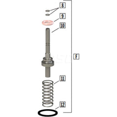 SANI-LAV - Spray Nozzle Parts & Accessories; Type: Barrel Cartridge Replacement Kit ; For Use With: Models N3; N3W Nozzles ; Material: Brass/Stainless Steel - Exact Tool & Supply