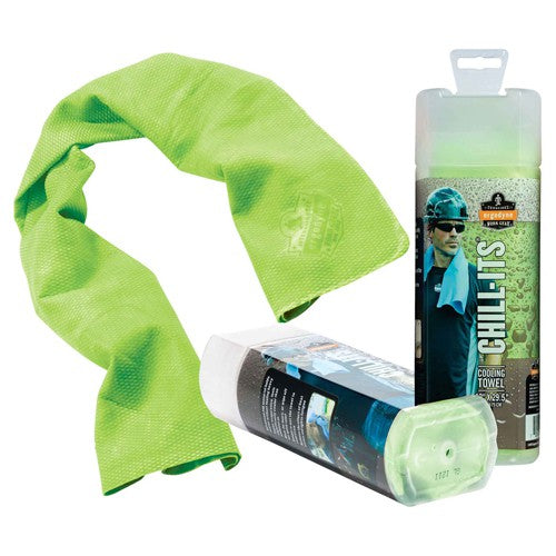 Chill-Its Cooling Towel Hi Viz Lime - Exact Tool & Supply