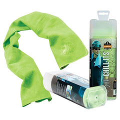 Chill-Its Cooling Towel Hi Viz Lime - Exact Tool & Supply