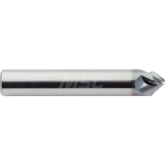 M.A. Ford - Chamfer Mills; Cutter Head Diameter (Inch): 3/16 ; Included Angle A: 90 ; Chamfer Mill Material: Solid Carbide ; Chamfer Mill Finish/Coating: AlCrN ; Overall Length (Inch): 2 ; Shank Diameter (Inch): 3/16 - Exact Tool & Supply