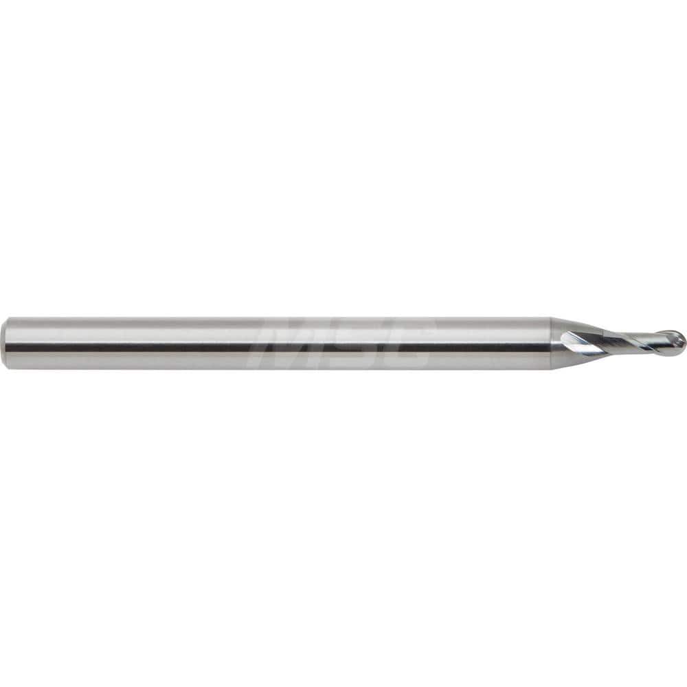 M.A. Ford - Ball End Mills; Mill Diameter (mm): 3.00 ; Mill Diameter (Decimal Inch): 0.1181 ; Number of Flutes: 2 ; Length of Cut (mm): 6.0000 ; Material: Solid Carbide ; Overall Length (mm): 50.0000 - Exact Tool & Supply