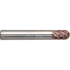 M.A. Ford - Ball End Mills; Mill Diameter (Inch): 5/16 ; Mill Diameter (Decimal Inch): 0.3125 ; Number of Flutes: 8 ; Length of Cut (Inch): 7/16 ; Material: Solid Carbide ; Overall Length (Inch): 2-1/2 - Exact Tool & Supply