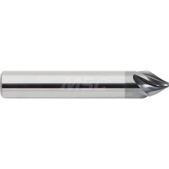 M.A. Ford - Chamfer Mills; Cutter Head Diameter (Inch): 1/4 ; Included Angle A: 60 ; Chamfer Mill Material: Solid Carbide ; Chamfer Mill Finish/Coating: AlCrN ; Overall Length (Inch): 2-1/2 ; Shank Diameter (Inch): 1/4 - Exact Tool & Supply
