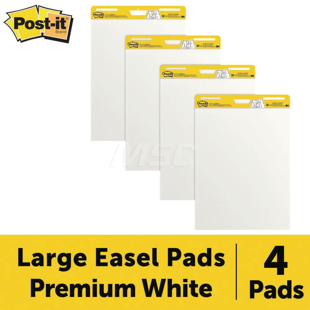 3M - Easel Pads & Accessories; Display/Marking Boards Accessory Type: Easel Pads ; For Use With: Easel Stands ; Detailed Product Description: Post-it Super Sticky Easel Pad 559 VAD 4PK, 25 in. x 30 in., White - Exact Tool & Supply