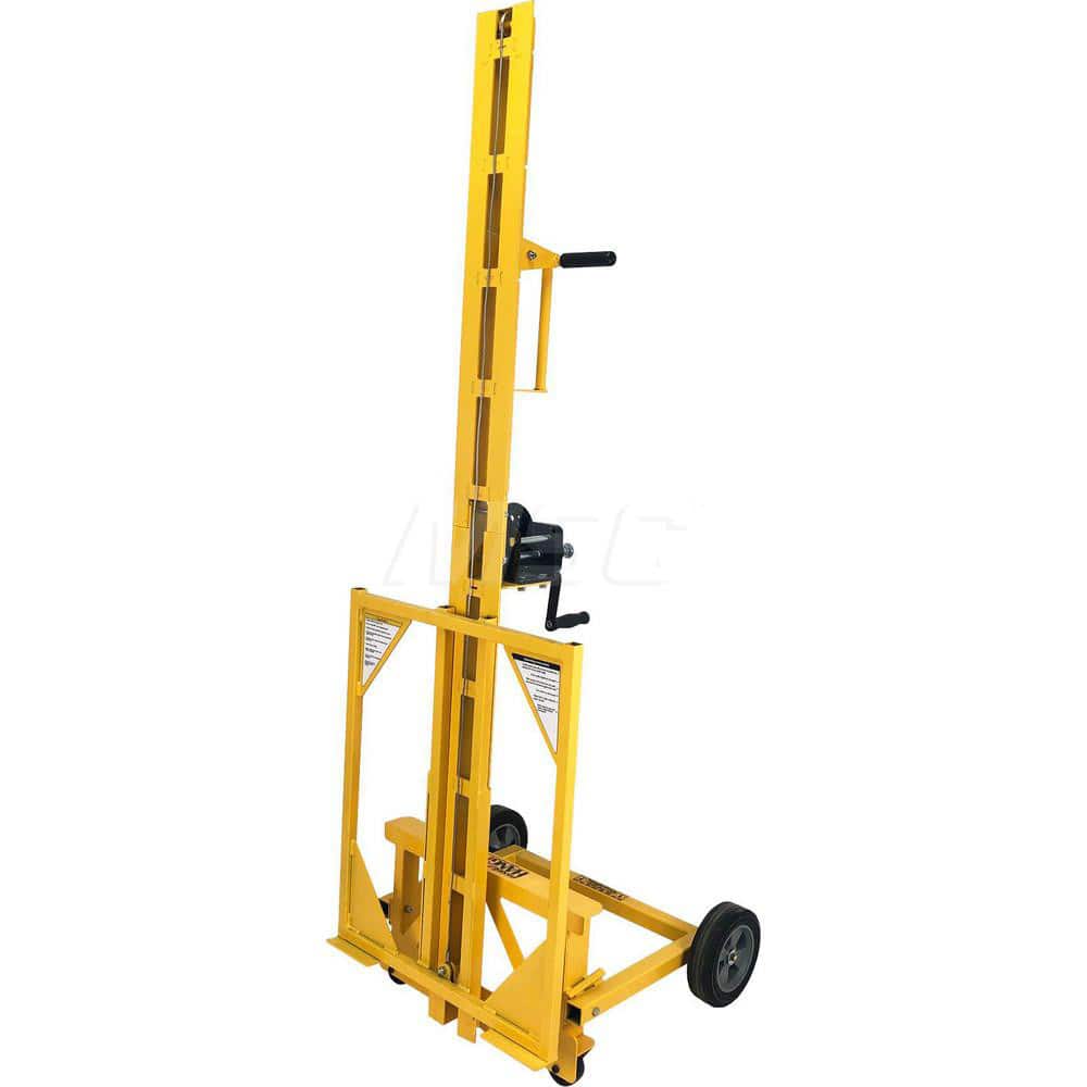 PanelLift - Panel Lifts; LiftType: Drywall ; Drive Type: Hand Crank ; Maximum Height: 120 (Inch); Panel Size: 4x16 ; Load Capacity: 150 ; Material: Steel - Exact Tool & Supply