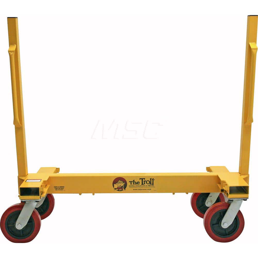 Troll - Bar, Panel & Platform Trucks; Type: Drywall Cart ; Load Capacity (Lb.): 4000.000 ; Length: 48 (Inch); Platform Length (Inch): 48 ; Width (Inch): 23 ; Height (Inch): 44 - Exact Tool & Supply