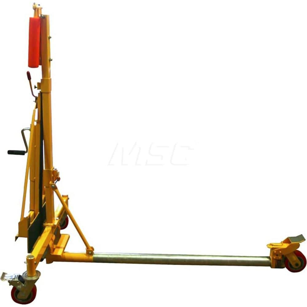 Doorminator - Panel Lifts; LiftType: Door ; Drive Type: Hand Crank ; Maximum Height: 4 (Inch); Panel Size: 4x10 ; Load Capacity: 400 ; Material: Steel - Exact Tool & Supply