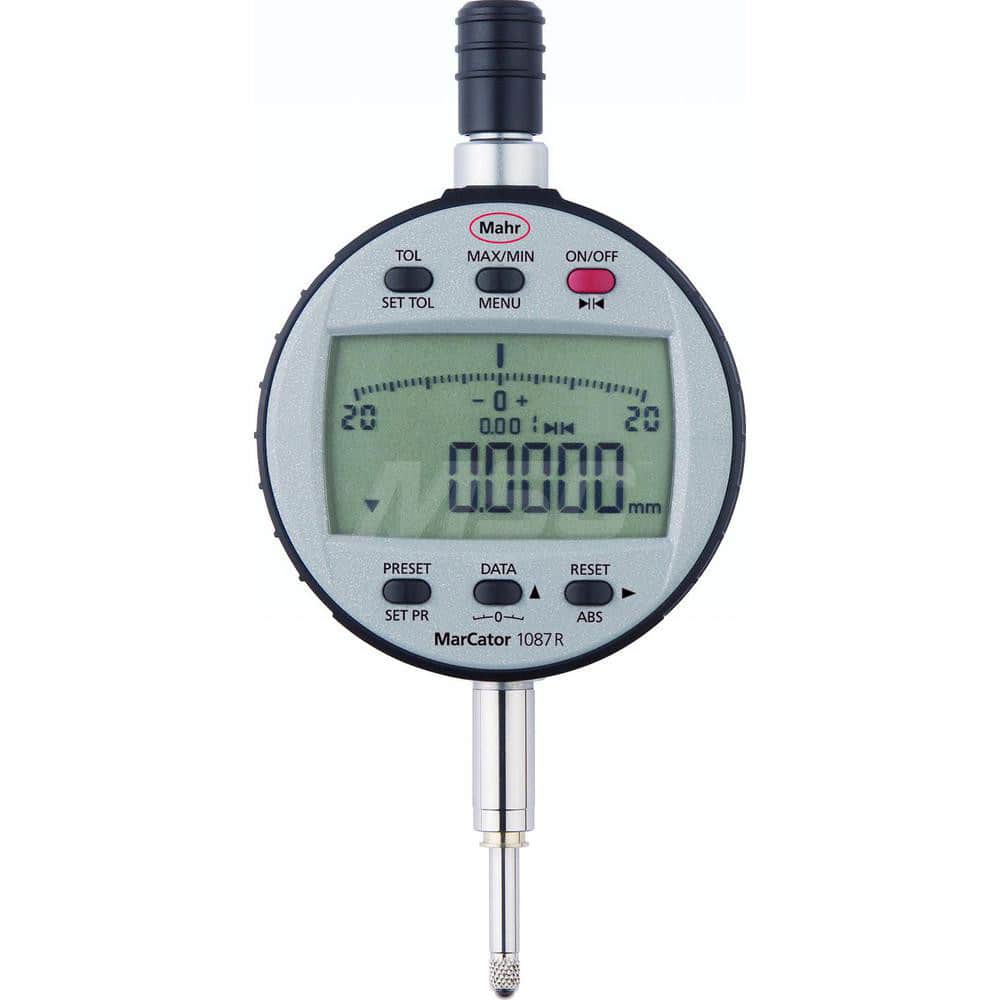 Mahr - Electronic Drop Indicators; Minimum Measurement (Decimal Inch): 0 ; Minimum Measurement (Inch): 0 ; Minimum Measurement (mm): 0 ; Maximum Measurement (Inch): 0.5 ; Maximum Measurement (mm): 12.5 ; Resolution (Decimal Inch): 0.00002/0.00005/0.0001/ - Exact Tool & Supply