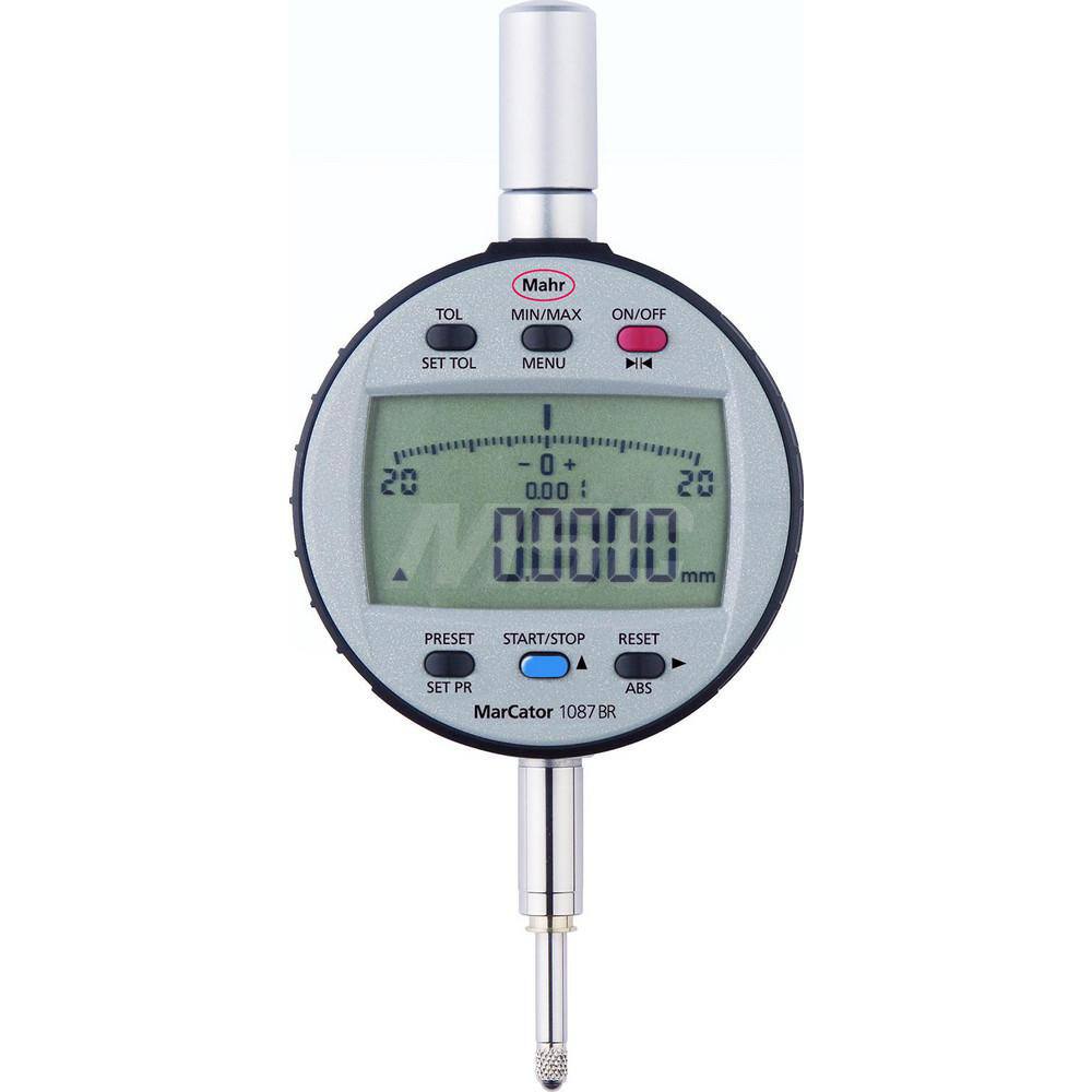 Mahr - Electronic Drop Indicators; Minimum Measurement (Decimal Inch): 0 ; Minimum Measurement (Inch): 0 ; Minimum Measurement (mm): 0 ; Maximum Measurement (Inch): 0.5 ; Maximum Measurement (mm): 12.5 ; Resolution (Decimal Inch): 0.00002/0.00005/0.0001/ - Exact Tool & Supply