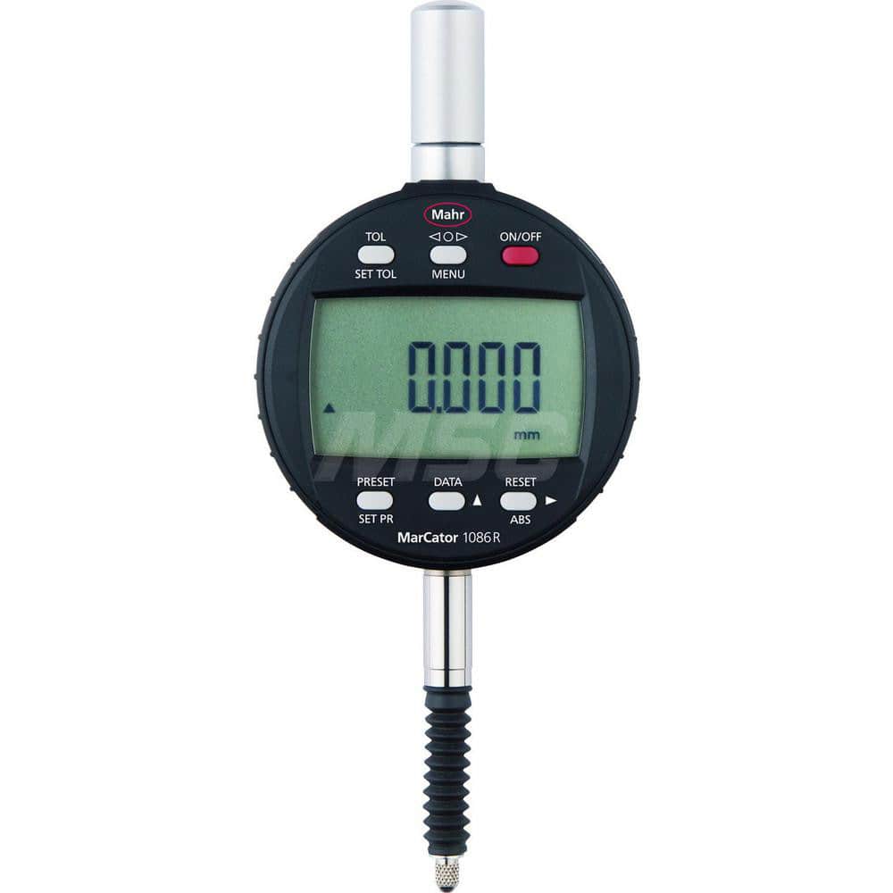 Mahr - Electronic Drop Indicators; Minimum Measurement (Decimal Inch): 0 ; Minimum Measurement (Inch): 0 ; Minimum Measurement (mm): 0 ; Maximum Measurement (Inch): 0.5 ; Maximum Measurement (mm): 12.5 ; Resolution (Decimal Inch): 0.00005 - Exact Tool & Supply