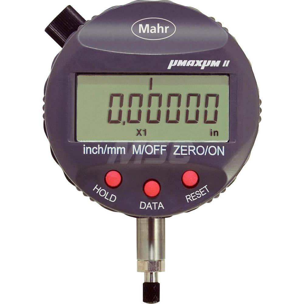 Mahr - Electronic Drop Indicators; Minimum Measurement (Decimal Inch): -0.0040 ; Minimum Measurement (Inch): -0.0040 ; Minimum Measurement (mm): -1.00 ; Maximum Measurement (Inch): 0.04 ; Maximum Measurement (mm): 1.00 ; Resolution (Decimal Inch): 0.0000 - Exact Tool & Supply