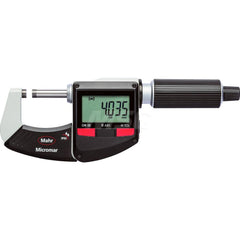 Mahr - Electronic Outside Micrometers; Type: Digital Outside Micrometer ; Minimum Measurement (Decimal Inch): 6 ; Minimum Measurement (mm): 150 ; Maximum Measurement (mm): 175 ; Thimble Type: Ratchet ; Calibrated: Yes - Exact Tool & Supply