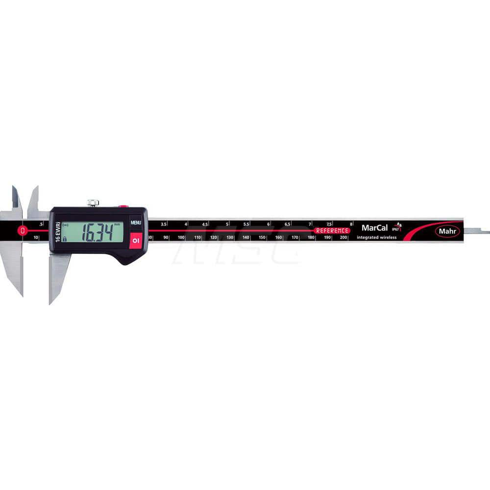 Mahr - Electronic Calipers; Minimum Measurement (mm): 0.00 ; Minimum Measurement (Decimal Inch): 0.0000 ; Maximum Measurement (Decimal Inch): 8 ; Maximum Measurement (mm): 200.00 ; Accuracy Plus/Minus (Decimal Inch): 0.0010 ; Accuracy Plus/Minus (mm): 0. - Exact Tool & Supply