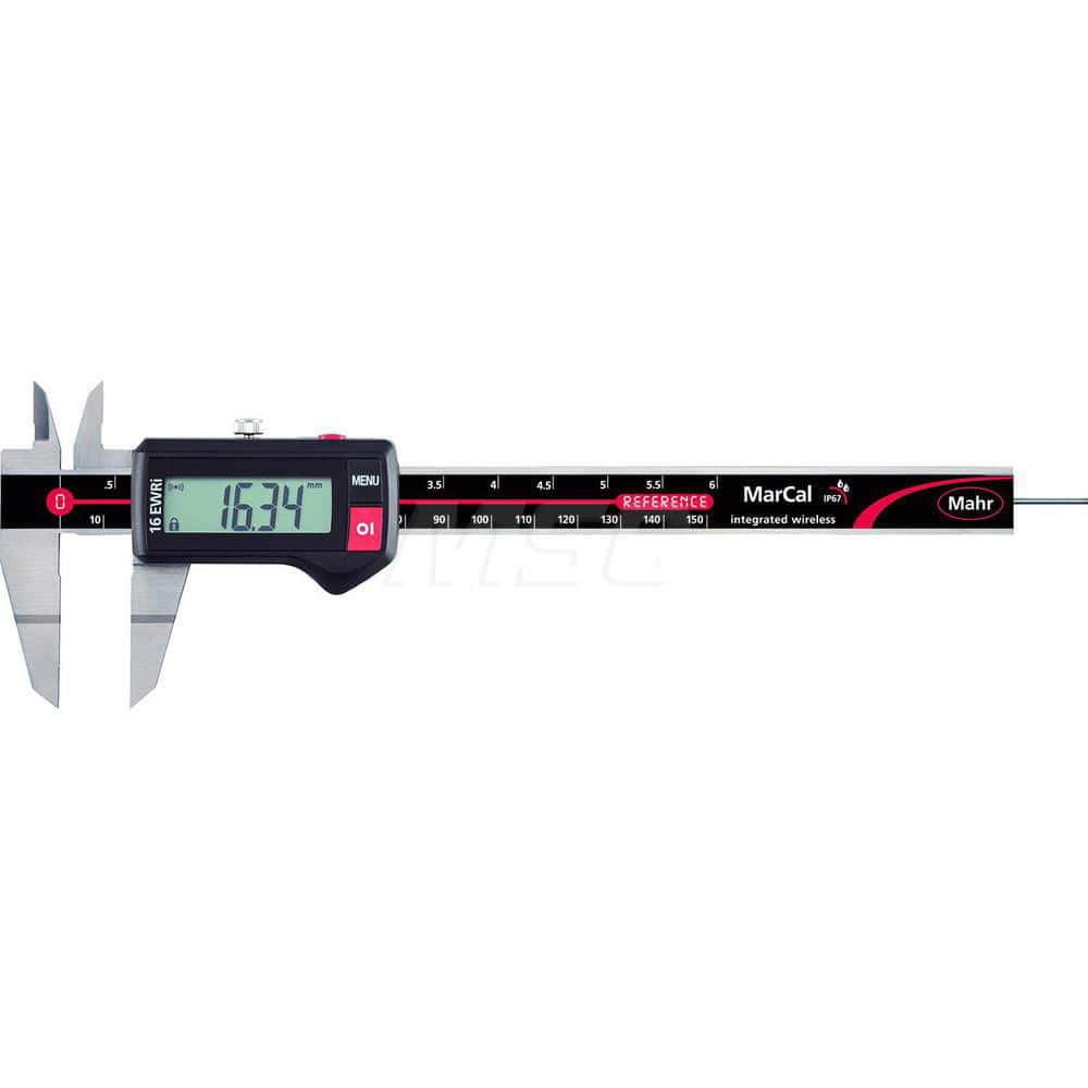 Mahr - Electronic Calipers; Minimum Measurement (mm): 0.00 ; Minimum Measurement (Decimal Inch): 0.0000 ; Maximum Measurement (Decimal Inch): 6 ; Maximum Measurement (mm): 150.00 ; Accuracy Plus/Minus (Decimal Inch): 0.0010 ; Accuracy Plus/Minus (mm): 0. - Exact Tool & Supply
