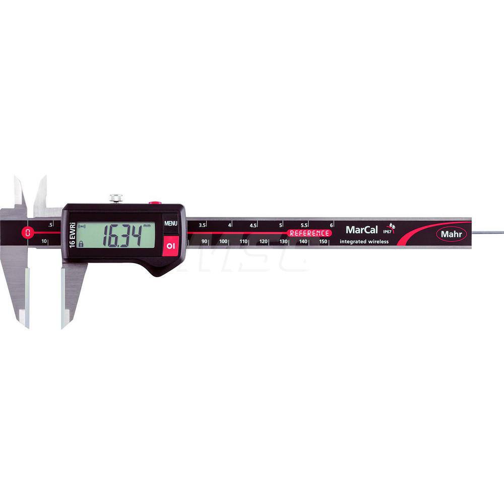 Mahr - Electronic Calipers; Minimum Measurement (mm): 0.00 ; Minimum Measurement (Decimal Inch): 0.0000 ; Maximum Measurement (Decimal Inch): 6 ; Maximum Measurement (mm): 150.00 ; Accuracy Plus/Minus (Decimal Inch): 0.0010 ; Accuracy Plus/Minus (mm): 0. - Exact Tool & Supply
