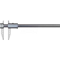 Mahr - Vernier Calipers; Minimum Measurement (mm): 0 ; Minimum Measurement (Decimal Inch): 0 ; Maximum Measurement (Decimal Inch): 59 ; Maximum Measurement (mm): 1500 ; Graduation (mm): 0.02 ; Jaw Depth (mm): 200.00 - Exact Tool & Supply