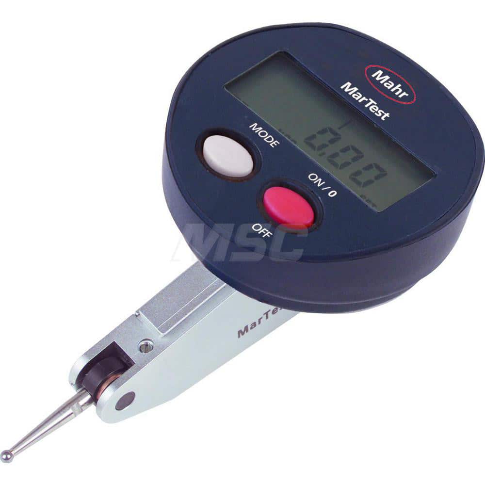 Mahr - Electronic Test Indicators; Resolution (mm): 0.001 ; Resolution (Decimal Inch): 0.00005 ; Minimum Measurement (mm): -0.40 ; Minimum Measurement (Decimal Inch): -0.0150 ; Maximum Measurement (Decimal Inch): 0.0150 ; Maximum Measurement (mm): 0.40 - Exact Tool & Supply