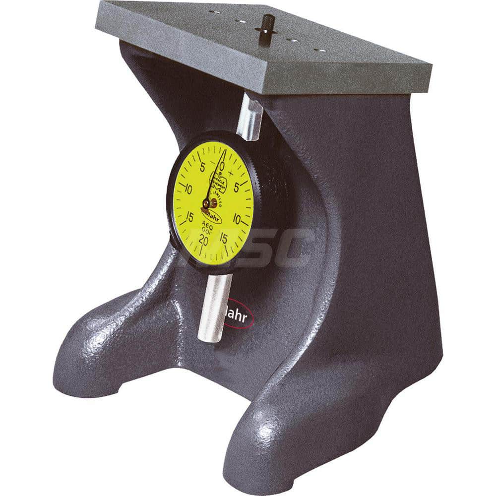 Mahr - Dial Depth Gages; Maximum Measurement (Inch): 1 ; Maximum Measurement (Decimal Inch): 1 ; Maximum Measurement (mm): 25 ; Graduation (Decimal Inch): 0.001 ; Base Length (mm): 4.0000 ; Calibrated: No - Exact Tool & Supply