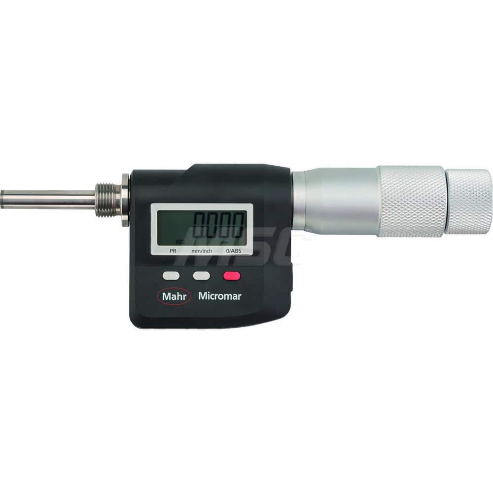 Mahr - Electronic Micrometer Heads; Minimum Measurement (Inch): 0.2500 ; Minimum Measurement (mm): 6 ; Minimum Measurement (Decimal Inch): 0.2500 ; Maximum Measurement (Inch): 0.7750 ; Maximum Measurement (Decimal Inch): 0.7750 ; Maximum Measurement (mm) - Exact Tool & Supply