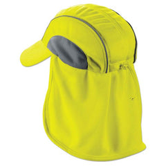 6650 Lime High Perf Hat W/ Neck Shade - Exact Tool & Supply
