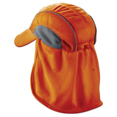 6650 Orange Hat W/ Neck Shade High Perf - Exact Tool & Supply