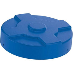 Vestil - 55 Gal, Polyethylene Drum Cover - 24-3/4" Diam, Rigid Smooth Liner - Exact Tool & Supply