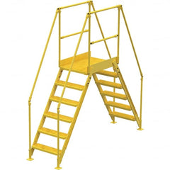 Vestil - 102-7/8" High 500 Lb Capacity 6 Step Crossover Bridge - Exact Tool & Supply