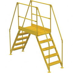 Vestil - 92-7/8" High 500 Lb Capacity 5 Step Crossover Bridge - Exact Tool & Supply