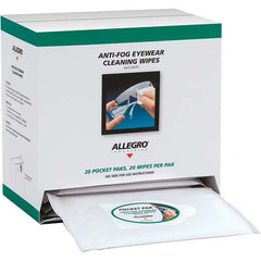 Allegro - 20 20-Pack Pieces Lens Cleaning Towelettes - Exact Tool & Supply
