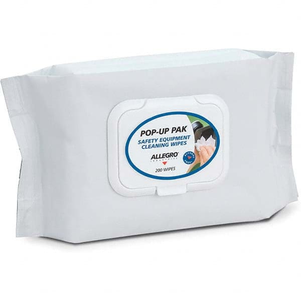 Allegro - 1 200-Piece Facepiece Cleaning Alcohol-Free Wipes - Exact Tool & Supply
