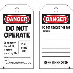 Brady - Safety & Facility Tags Message Type: Lockout Tag Header: DANGER - Exact Tool & Supply
