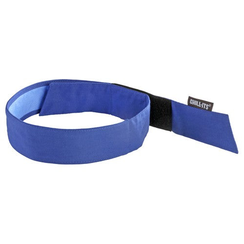6705CT Solid Blue Evap Cooling Bandana W/CT - H & L - Exact Tool & Supply