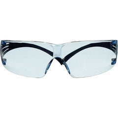 3M - Light Blue Lenses, Frameless Safety Glasses - Exact Tool & Supply
