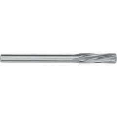 Magafor - 9.3mm Solid Carbide Chucking Reamer - Spiral Flute, 8mm Straight Shank, 25mm Flute Length, 71mm OAL - Exact Tool & Supply